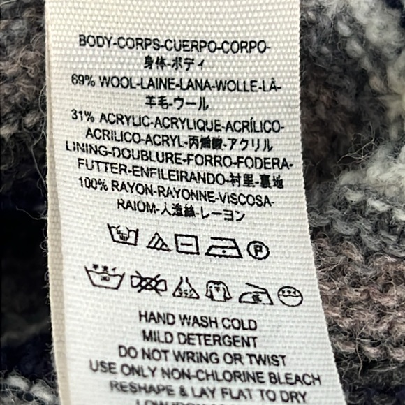 Free People Rhiannon Chevron Knit Flare Sleeve Mini Dress Size Medium - Picture 13 of 14